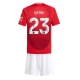 Manchester United Luke Shaw #23 Replike Domaci Dres za djecu 2024-25 Kratak Rukav (+ Kratke hlače)